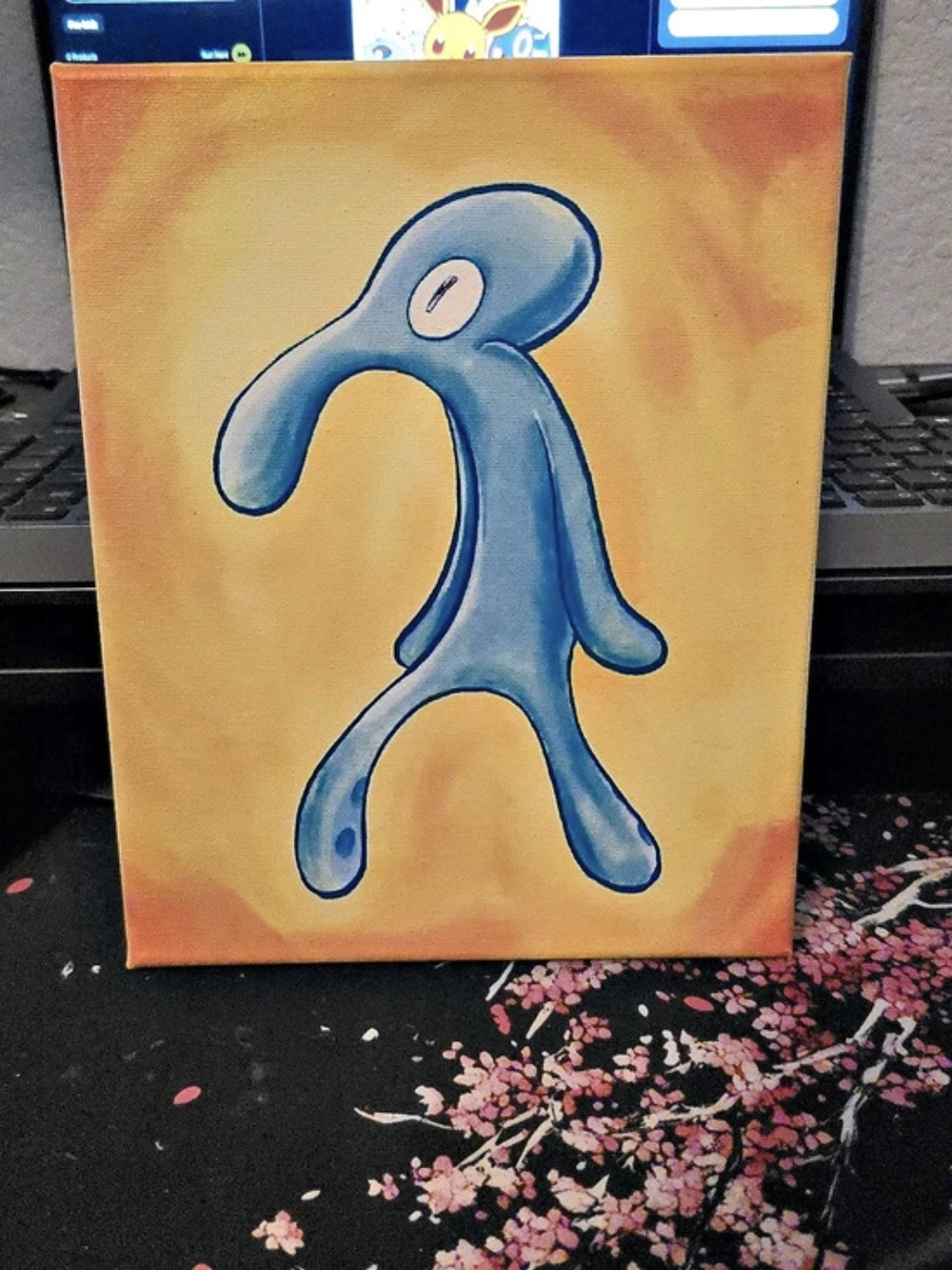 8x10 Old Bold And Brash SongeBob  Figure Painting on Canvas